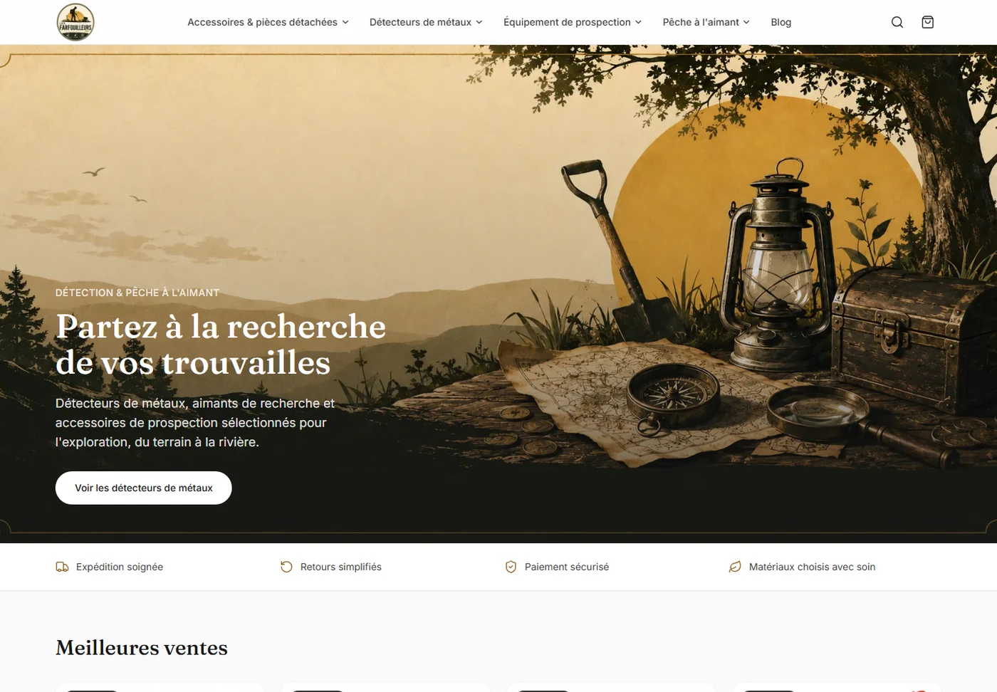 Vue du site Les Farfouilleurs