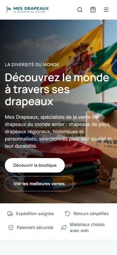 Mes Drapeaux — détail d’interface 4
