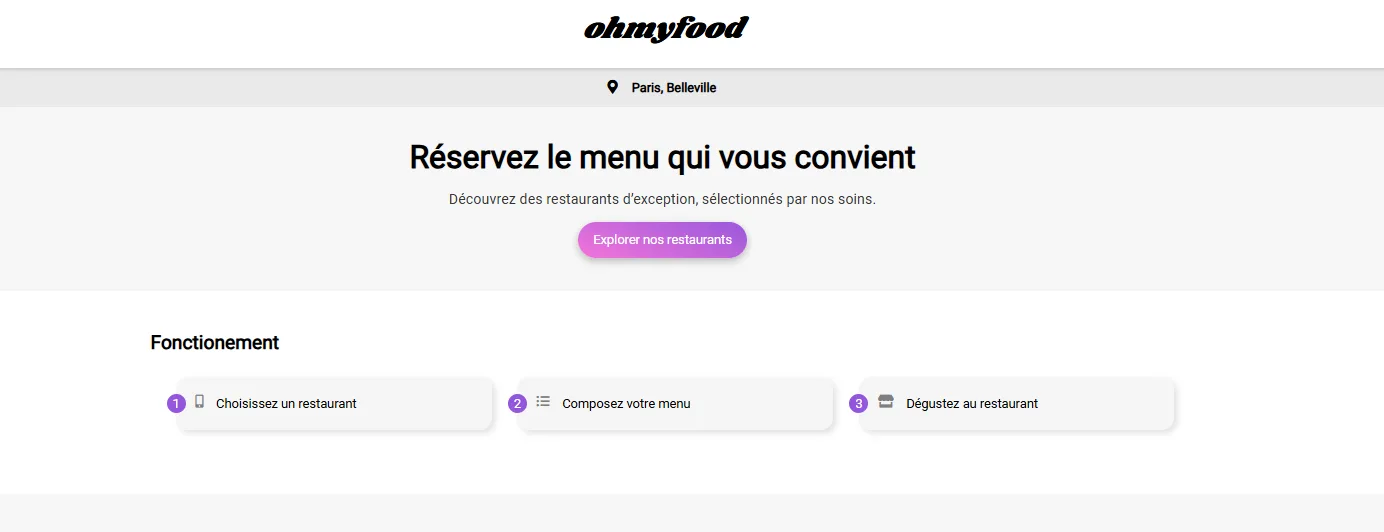 Ohmyfood — détail d’interface 4